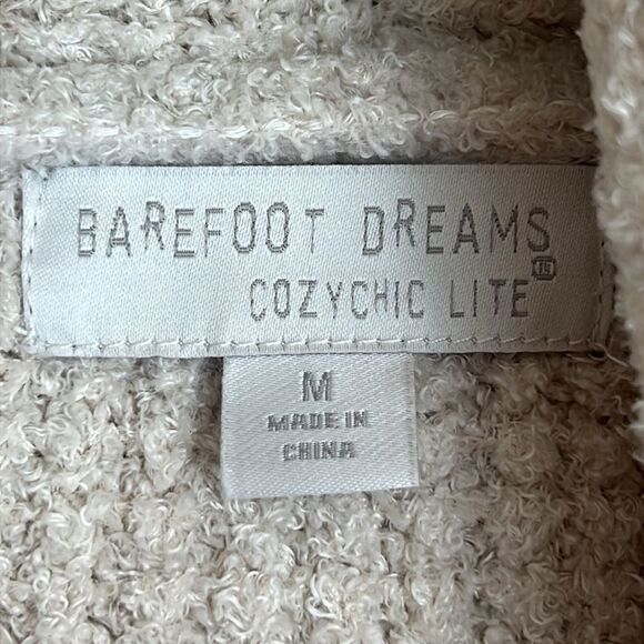 Barefoot Dream Cozychic Cardigan Midi Long Pockets Cream Size Medium - Picture 3 of 7